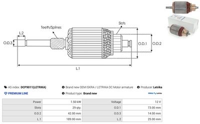 ARMATURA DEMAROR AS-PL DCP9011LETRIKA 1