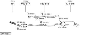 Układ wydechowy BOSAL SYS09877