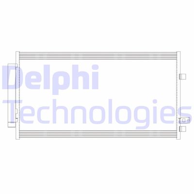 DELPHI CF20382 Радиатор кондиционера  для JEEP RENEGADE (Джип Ренегаде)
