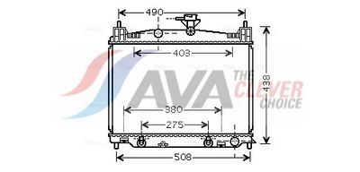 радиатор, охлаждане на двигателя AVA Clever Choice MZ2215