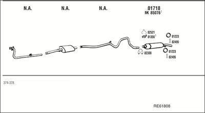 SISTEM DE ESAPAMENT WALKER RE61808