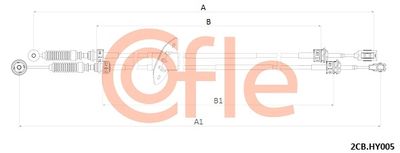 Naciąg linki, ręczna skrzynia biegów COFLE 92.2CB.HY005
