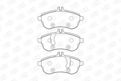 BREMSBELAGSATZ SCHEIBENBREMSE CHAMPION 573257CH 1