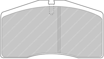комплект спирачно феродо, дискови спирачки FERODO RACING FDS891