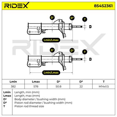 амортисьор RIDEX
