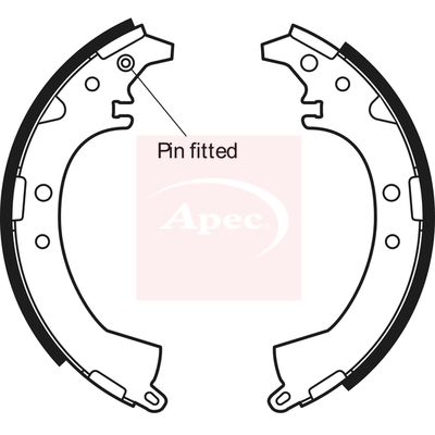 APEC Brake Shoe Set SHU604