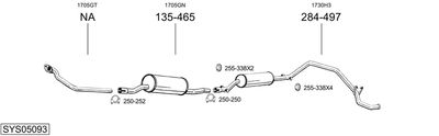 Układ wydechowy BOSAL SYS05093