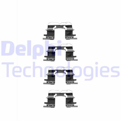 Комплектующие, колодки дискового тормоза DELPHI LX0333 для TOYOTA YARIS