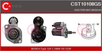 CASCO Startmotor / Starter Genuine (CST10108GS)