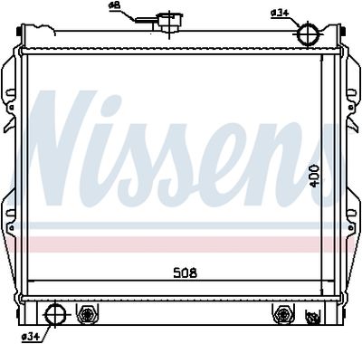 Radiator, engine cooling 64728