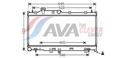 радиатор, охлаждане на двигателя AVA Clever Choice SU2110