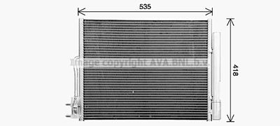 Конденсатор, кондиционер AVA QUALITY COOLING OL5729D для OPEL MERIVA
