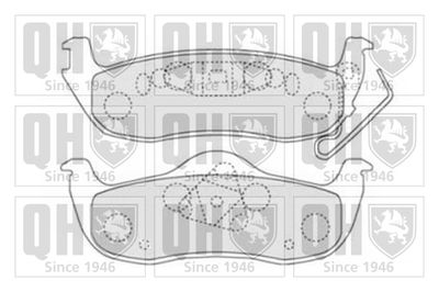 Комплект тормозных колодок, дисковый тормоз QUINTON HAZELL BP1512 для JEEP GRAND CHEROKEE