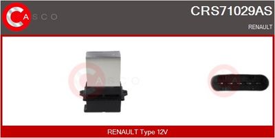 REZISTOR VENTILATOR HABITACLU CASCO CRS71029AS