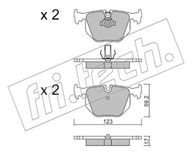 Jarrupala, levyjarru fri.tech. 576.0 – BMW, LAND ROVER