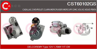 Стартер CASCO CST60102GS для CADILLAC ESCALADE