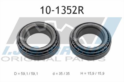 Подшипник ступицы колеса IJS GROUP 10-1352R для NISSAN CHERRY