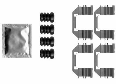 TEXTAR 82542300 Скобы тормозных колодок  для CHEVROLET AVEO (Шевроле Авео)