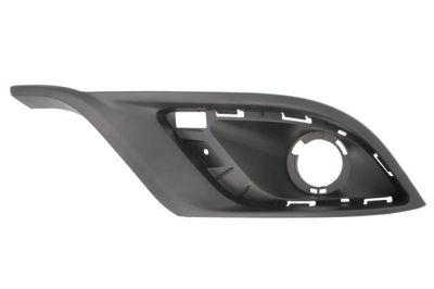 Voorbumper afdekking Voor Links (met mistlampgaten, plastic, zwart) past: DODGE DURANGO III 01.14-12.17