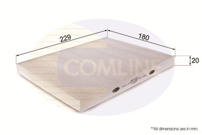 Filter, interior air COMLINE EKF301