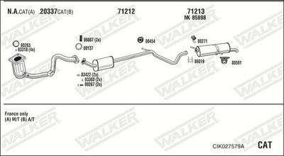 ABGASANLAGE WALKER CIK027579A
