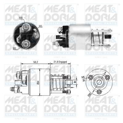 Solenoid, startmotor MEAT & DORIA 46281