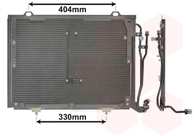 Конденсатор, кондиционер VAN WEZEL 30005279 для MERCEDES-BENZ C-CLASS