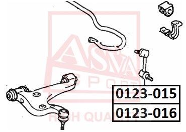 Тяга / стойка, стабилизатор ASVA 0123-016 для LEXUS LS