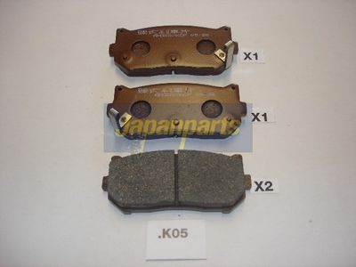 JAPANPARTS Stabdžių trinkelių rinkinys, diskinis stabdys