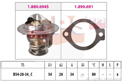 EPS 1.880.694 Термостат  для CHEVROLET LACETTI (Шевроле Лакетти)