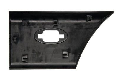 Garneerstroken voor spatbord Achterin. Links (zwart, achter het stuur  lang model  met lichtdoorlatend gat) past: NISSAN NV400  OPEL MOVANO B  RENAULT MASTER III 02.10-