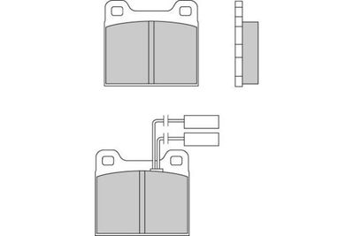 Комплект тормозных колодок, дисковый тормоз E.T.F. 12-0224 для AUDI SUPER