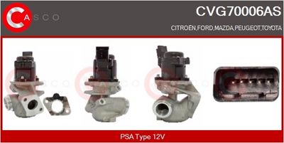 SUPAPA EGR CASCO CVG70006AS