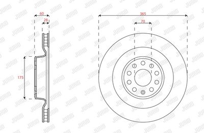 BREMSSCHEIBE JURID 563657JC1 1