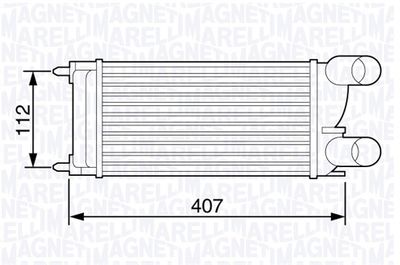 Интеркулер MAGNETI MARELLI 351319203550 для PEUGEOT PARTNER