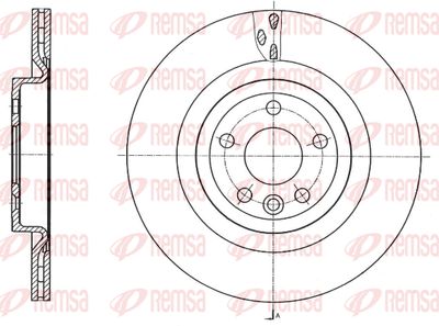 Тормозной диск REMSA 61759.10 для JAGUAR F-PACE