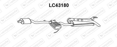 Глушитель выхлопных газов конечный VENEPORTE LC43180 для LANCIA DELTA
