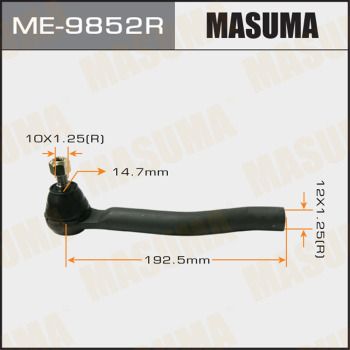 MASUMA ME-9852R Наконечник рулевой тяги  для NISSAN JUKE (Ниссан Жуkе)