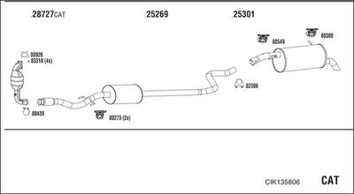 Układ wydechowy WALKER CIK135806