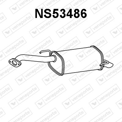 Глушитель выхлопных газов конечный VENEPORTE NS53486 для NISSAN NOTE