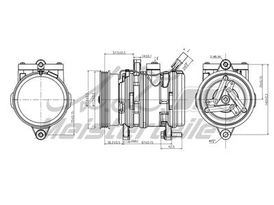 компресор, климатизация A.Z. Meisterteile AZMT-45-041-1079