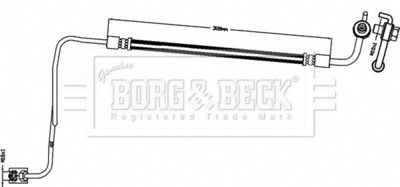 Brake Hose Borg & Beck BBH8494