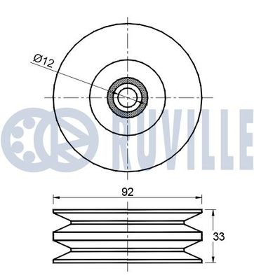 ROLA GHIDARE/CONDUCERE CUREA TRANSMISIE RUVILLE 541608 1