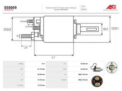 Magnetbryter, starter AS-PL SS5059