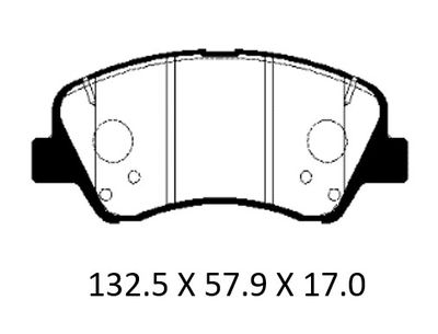 Комплект тормозных колодок, дисковый тормоз PATRON PBP188KOR для HYUNDAI SOLARIS