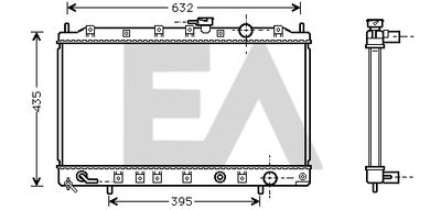 EACLIMA 31R51053 Радиатор охлаждения двигателя EACLIMA для MITSUBISHI SPACE