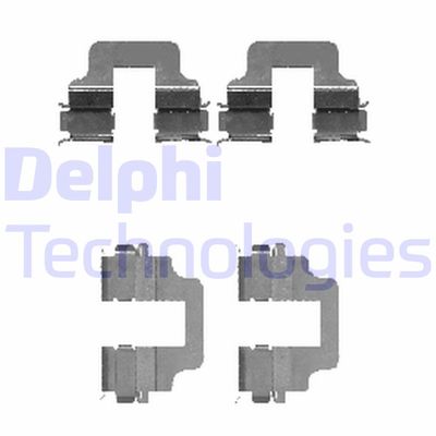 Комплектующие, колодки дискового тормоза DELPHI LX0473 для FORD FOCUS