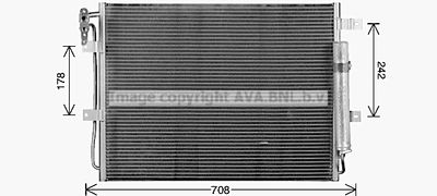 AVA QUALITY COOLING AU5346D Радиатор кондиционера  для LAND ROVER RANGE ROVER SPORT I (L320) 3.0 D 4x4