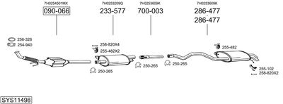 SISTEM DE ESAPAMENT BOSAL SYS11498