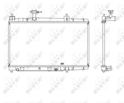 Radiator, engine cooling 53448